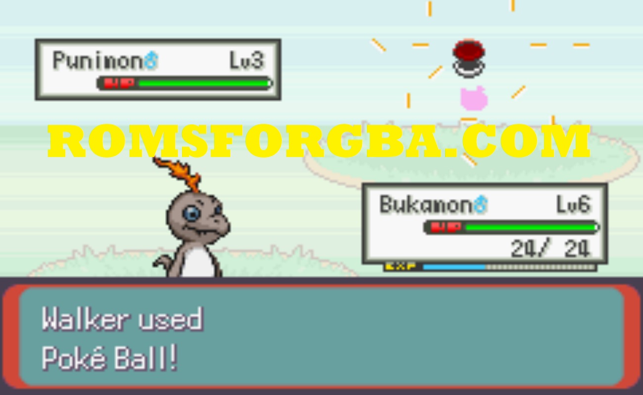 Screenshot of Digimon Emerald ROM