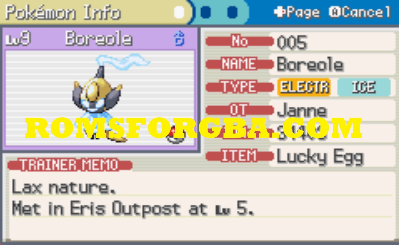 Screenshot of Pokémon Amalga Magenta ROM