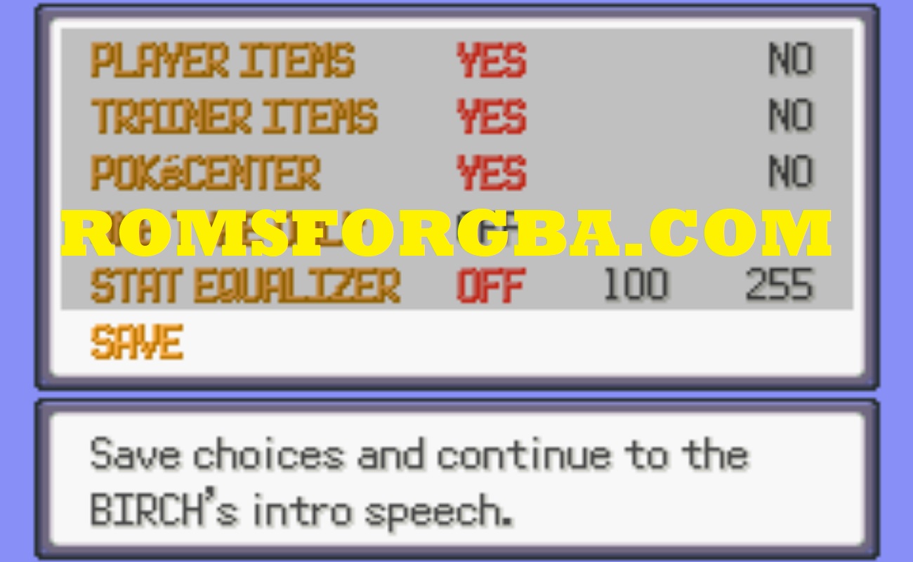 Screenshot of Pokémon Emerald Cross