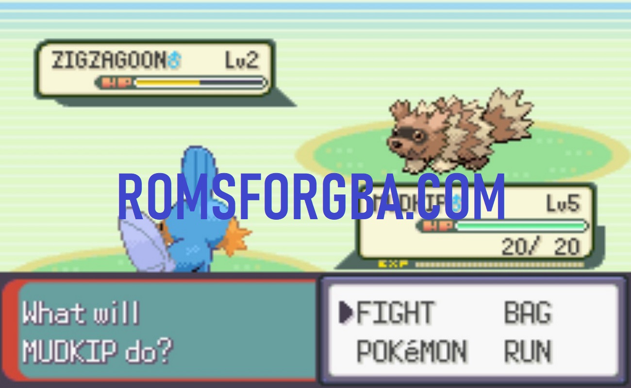 Screenshot of Pokemon Emerald Safari ROM Download