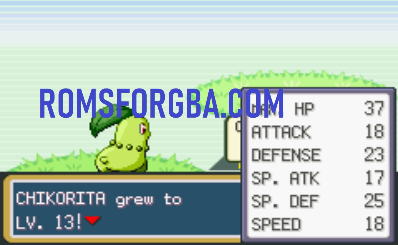 Screenshot of Pokemon FireRed BasedRedCringeGreen