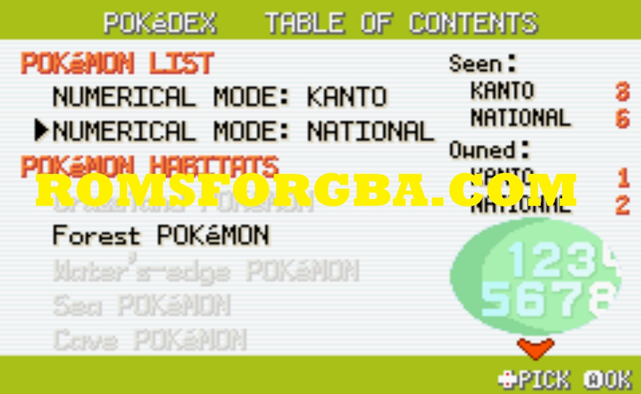 Screenshot of Pokémon GarbageGreen Game