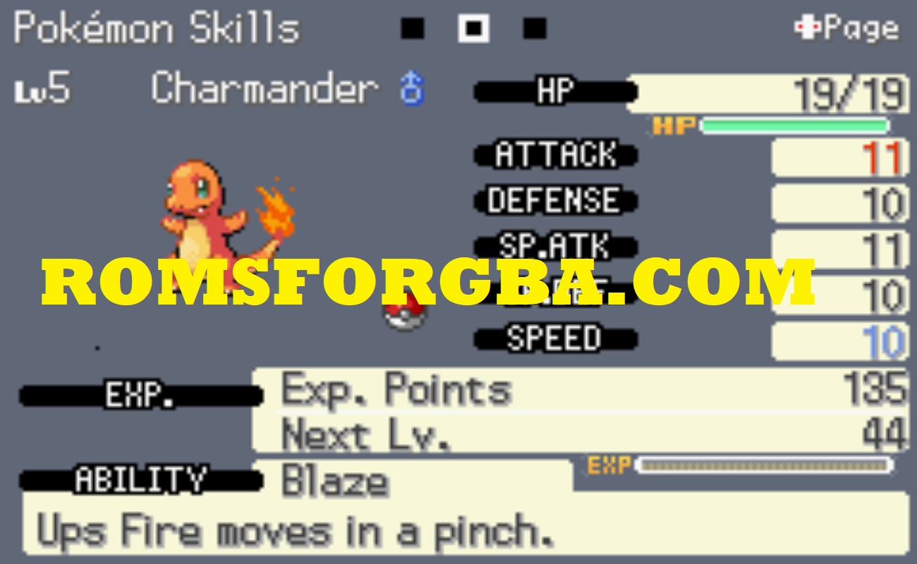 Screenshot of Pokémon Mega Kanto Game