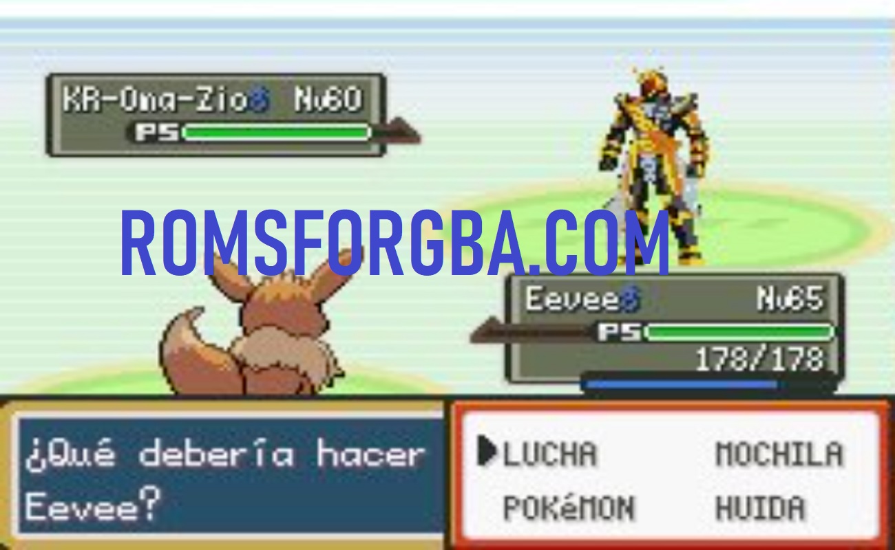 Screenshot of Pokémon Multiverse Battle ROM