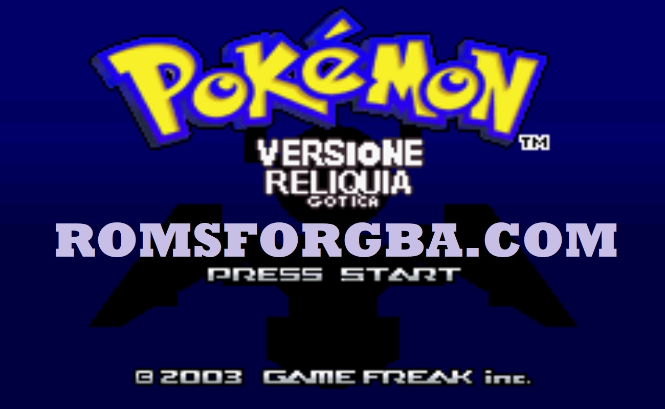 Screenshot of Pokemon Reliquia Gotica ROM