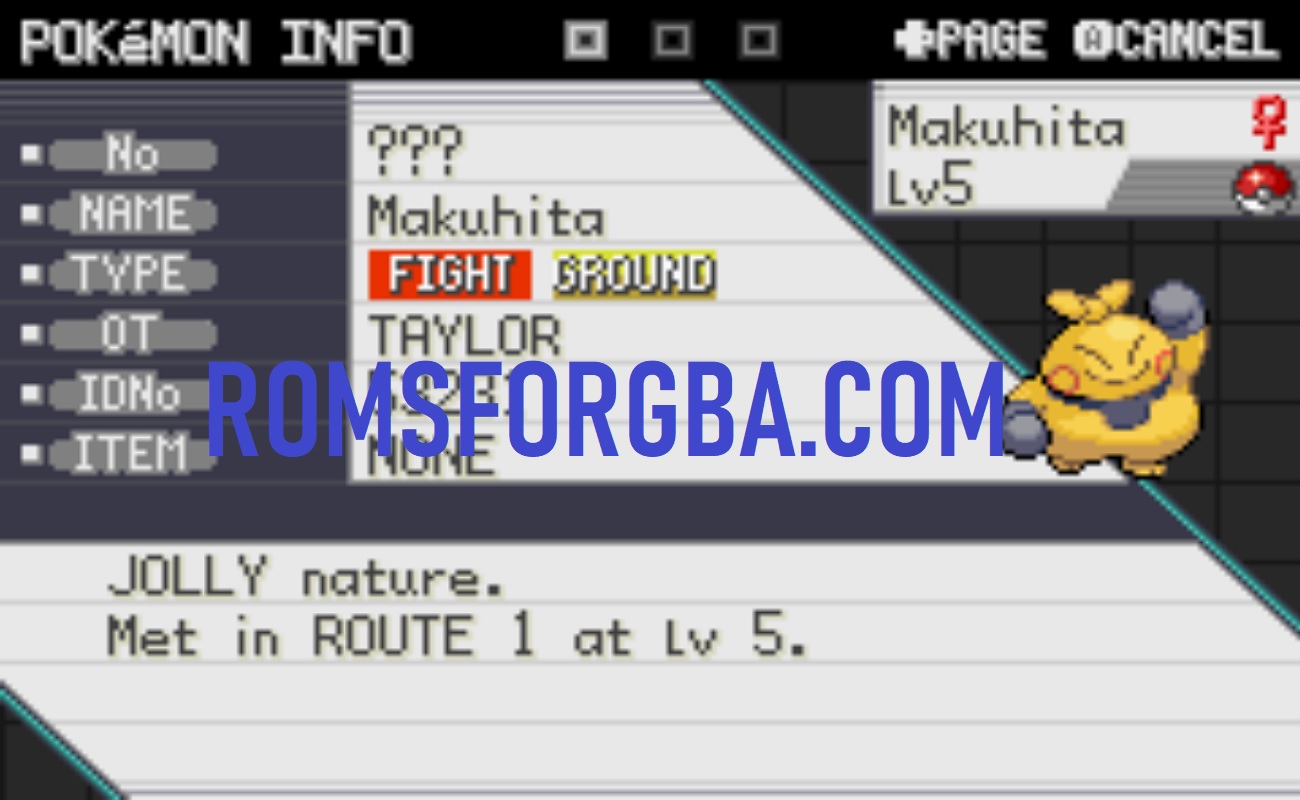 Screenshot of Pokémon Robust ROM