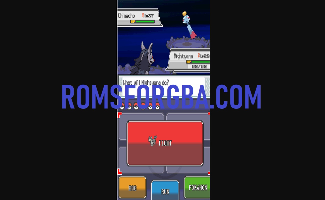 Screenshot of Pokemon Silver Shattered ROM