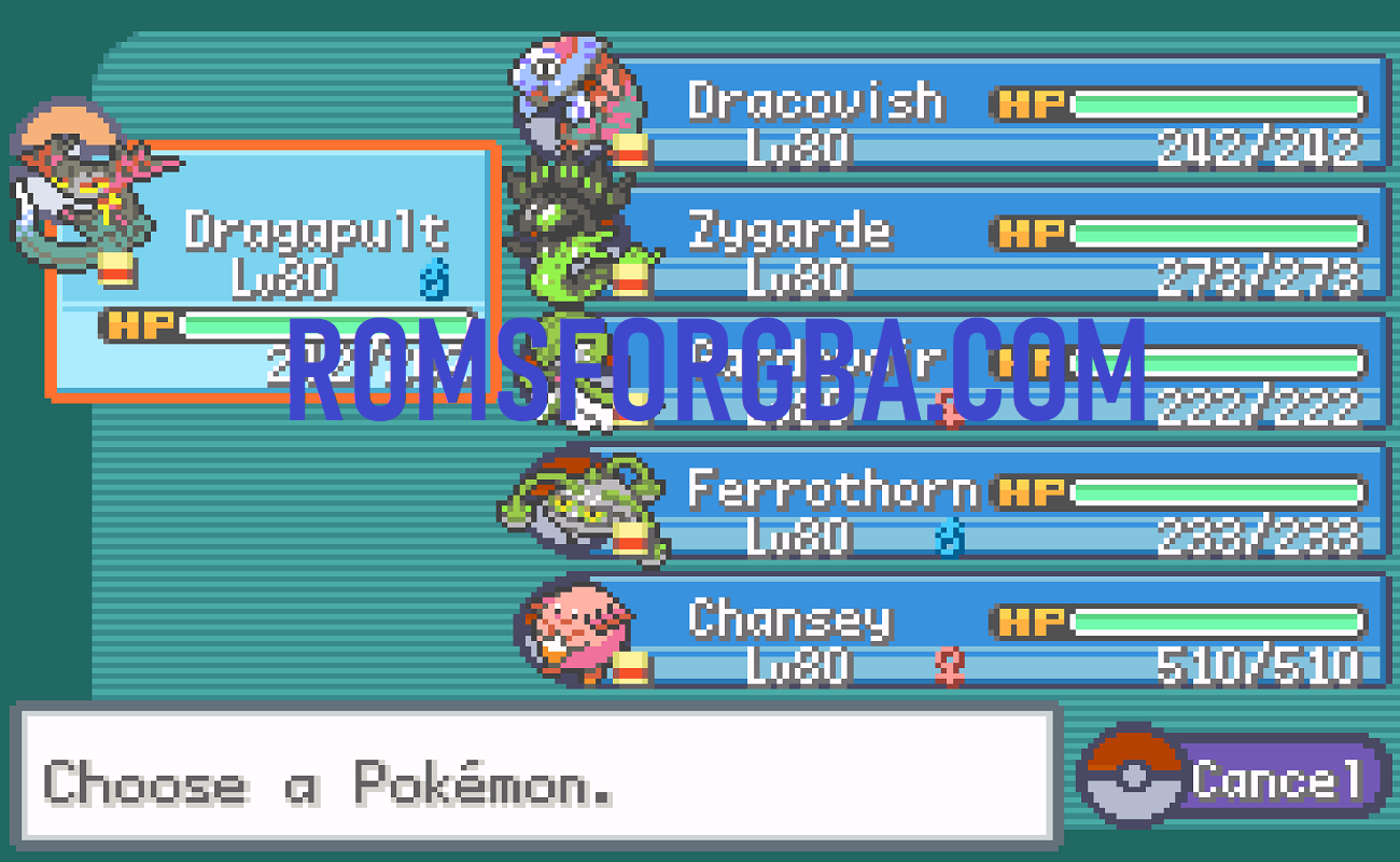 Screenshot of Pokémon Unown ROM Download