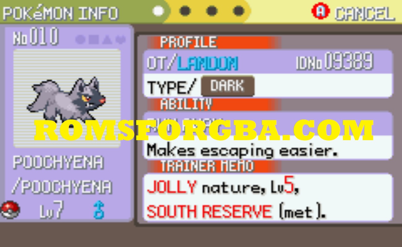 Screenshot of Pokémon Crono ROM