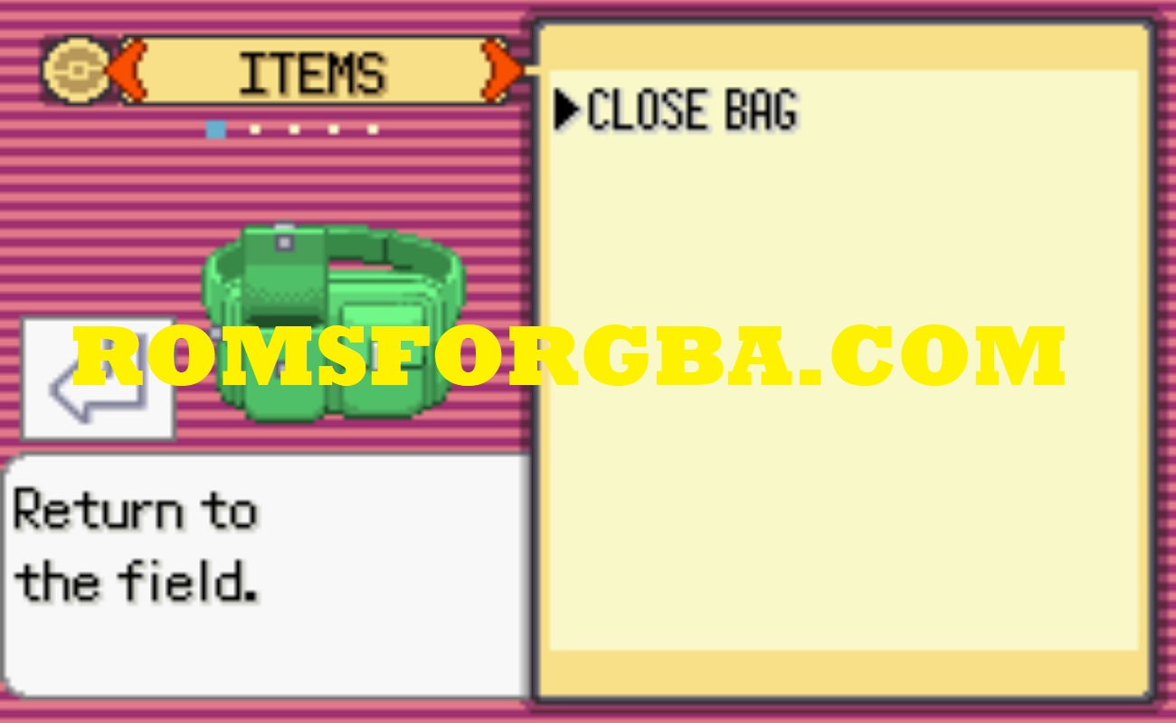 Screenshot of Pokemon Emerald Slide