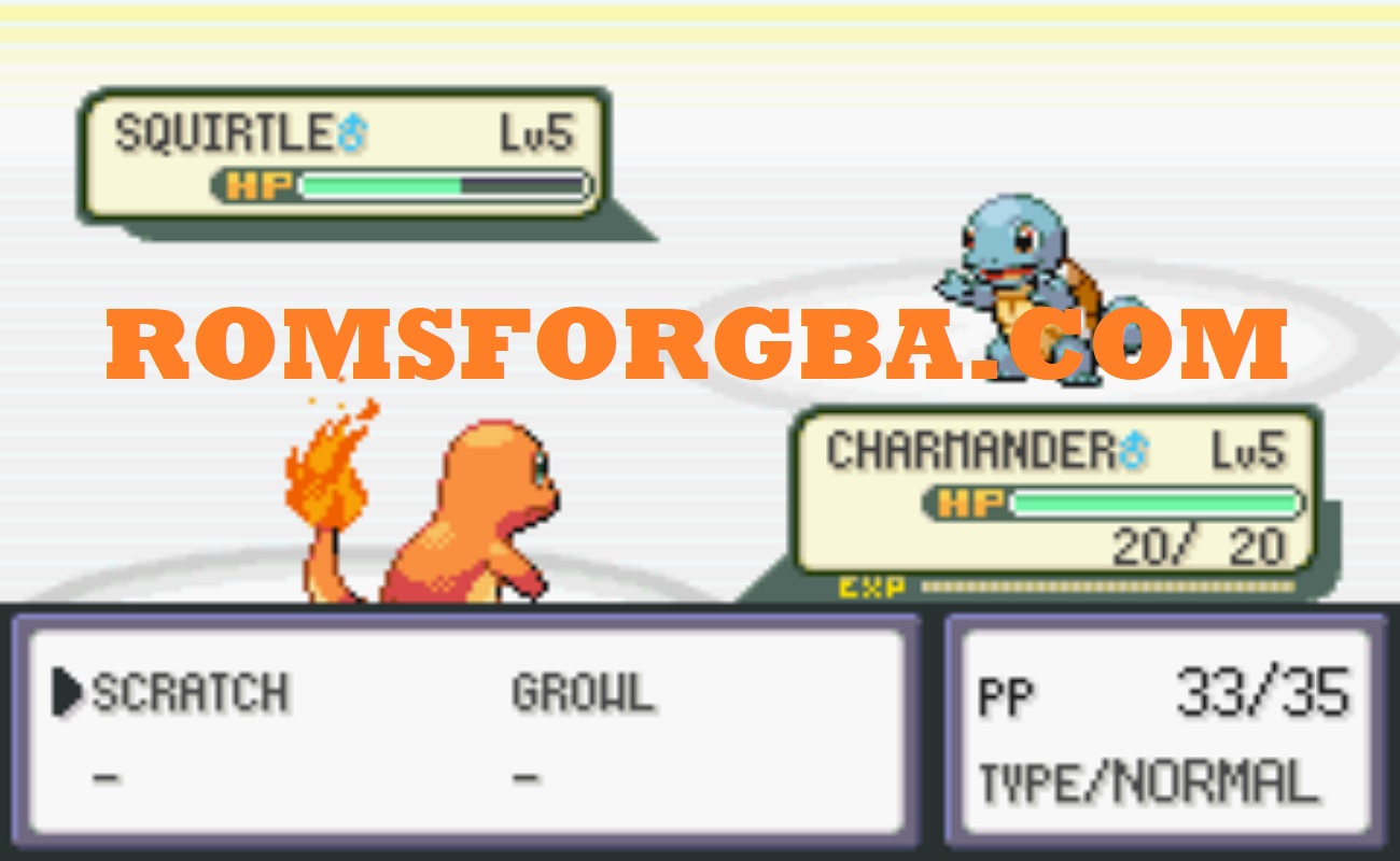 Screenshot of Pokemon Fire Red + Plus Orange Game