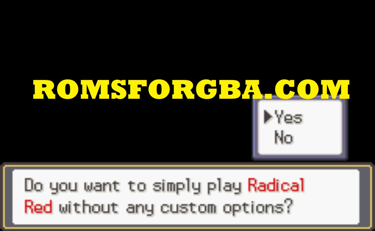 Screenshot of Pokemon Radical Red 3.02 ROM