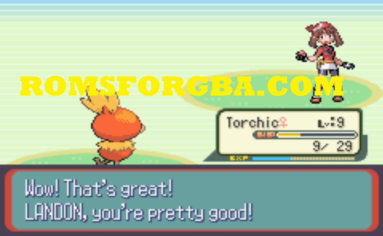 Screenshot of Pokémon Weathered Ruby ROM