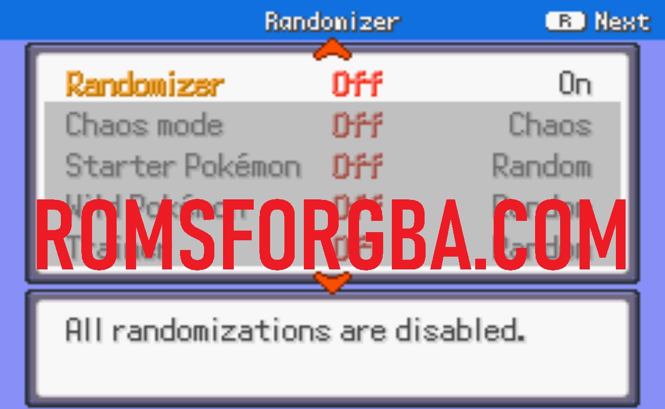 Screenshot of Pokemon Exceeded ROM