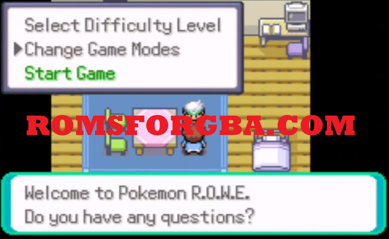 Screenshot of Pokemon R.O.W.E GBA