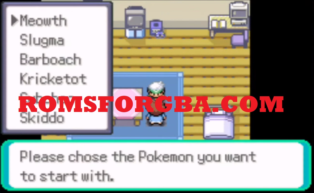 Screenshot of Pokemon ROWE ROM