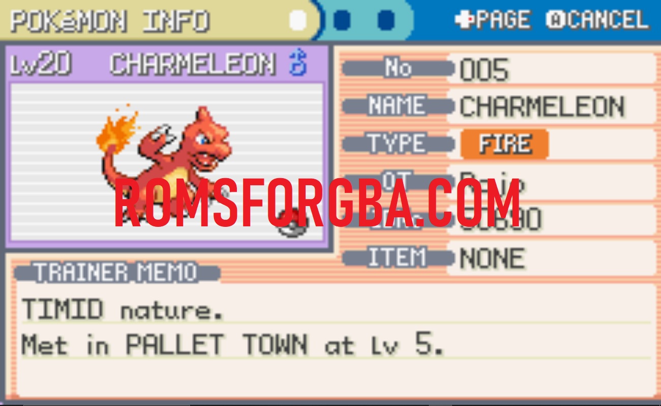 Screenshot of Pokemon Rocket Red Verse