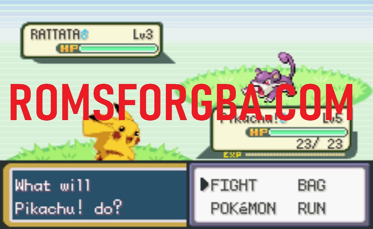 Screenshot of Pokémon Ash Kanto GBA ROM