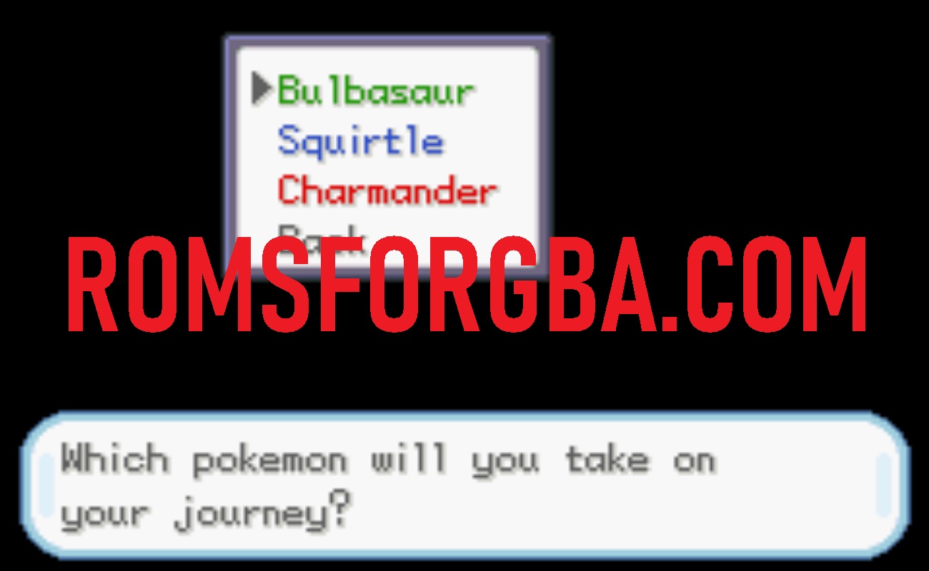 Screenshot of Pokemon Blazing Fire Red GBA