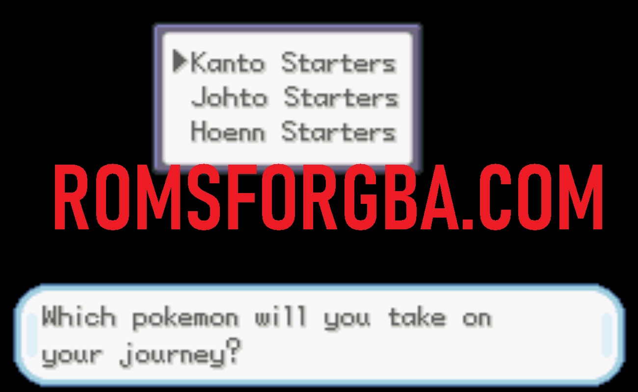 Screenshot of Pokemon Blazing Fire Red Game