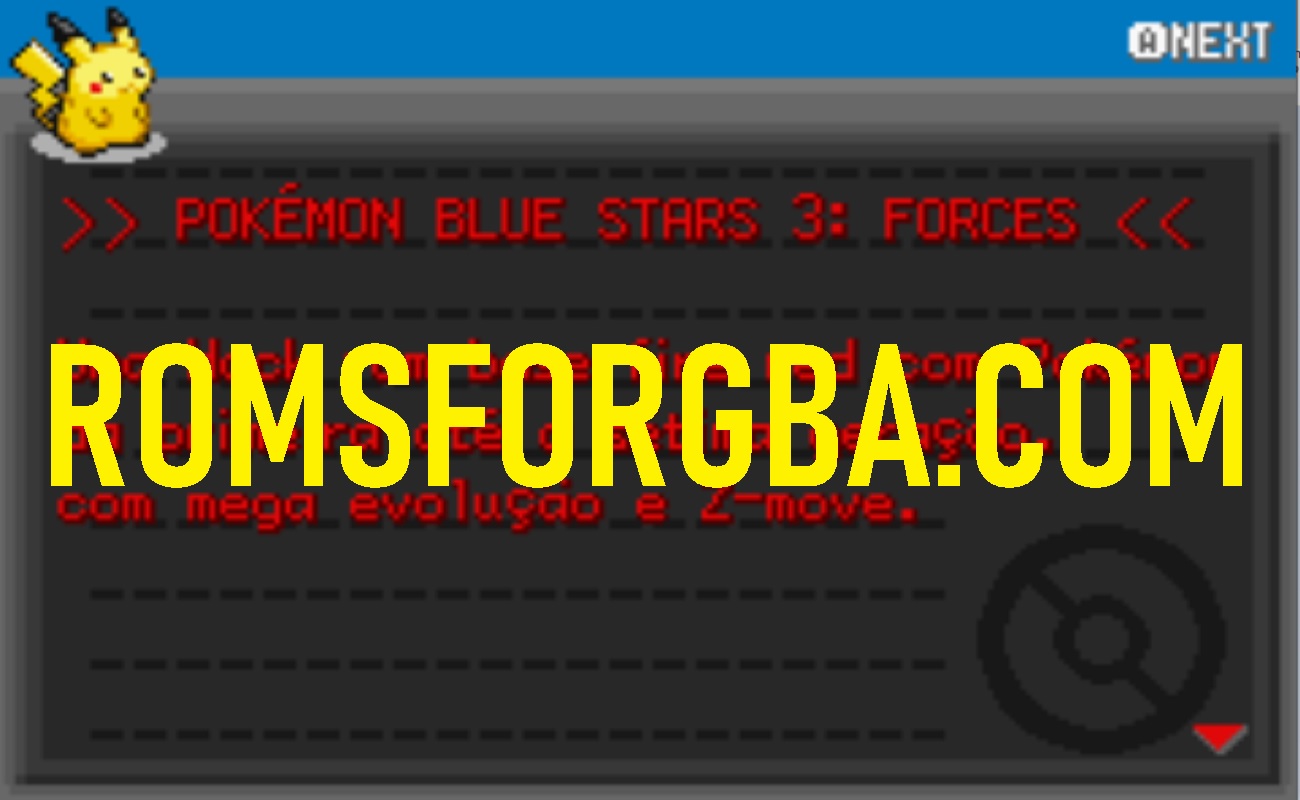 Screenshot of Pokemon Blue Stars 3 Forces