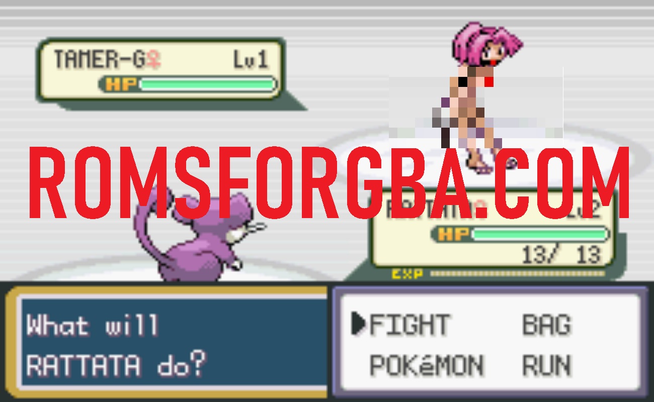 Screenshot of Pokemon Girls Hunter 3 GBA