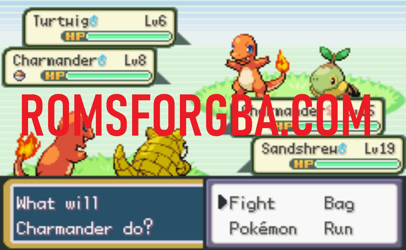 Screenshot of Pokemon Mega Origins GBA