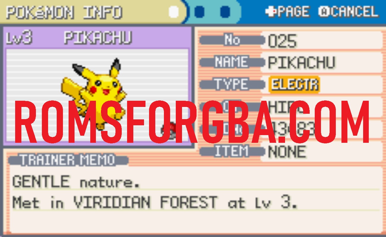 Screenshot of Pokemon Vinewhip Green