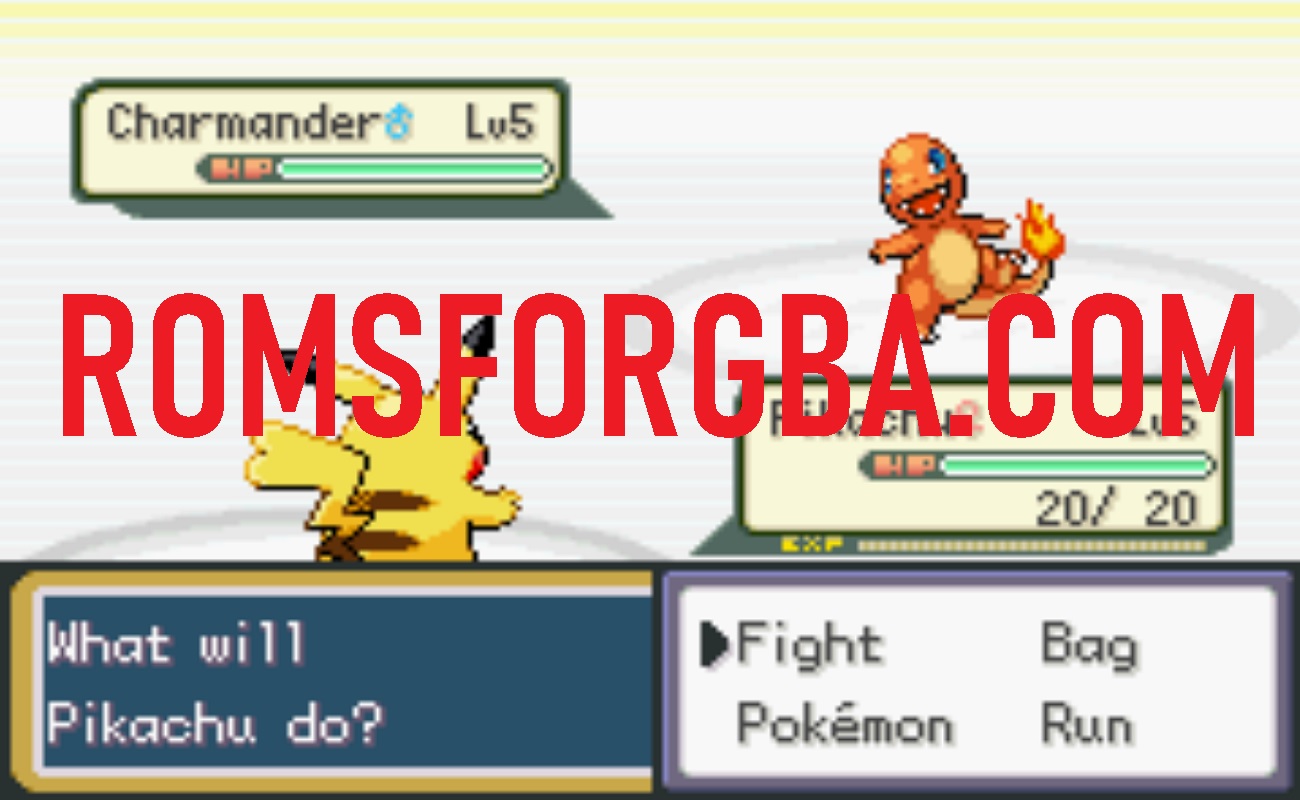 Screenshot of Pokemon Yellow Cross ROM