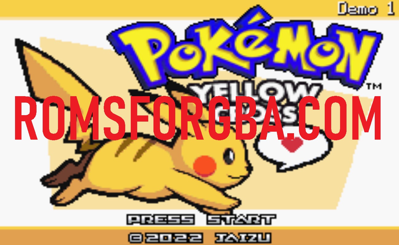 Screenshot of Pokemon Yellow Cross
