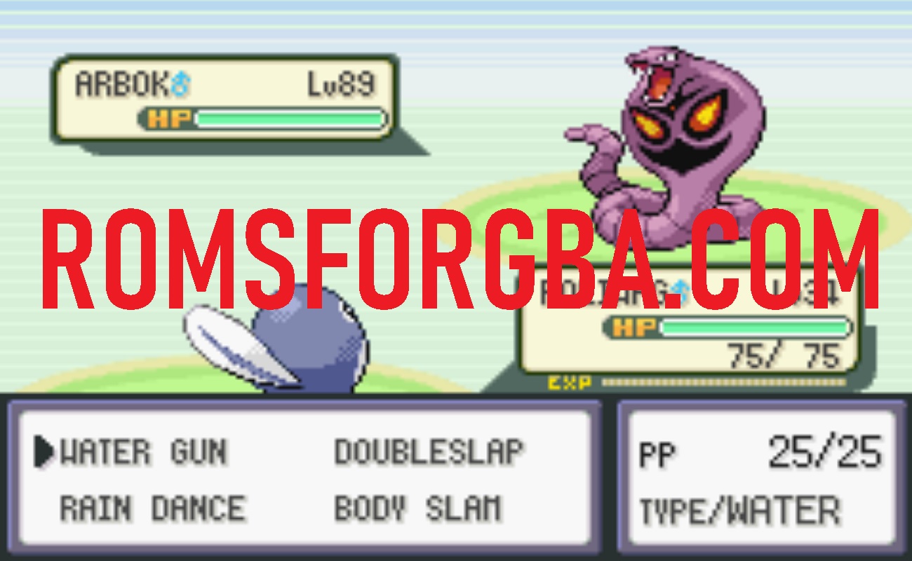 Screenshot of Pokémon Accept Defeat GBA ROM
