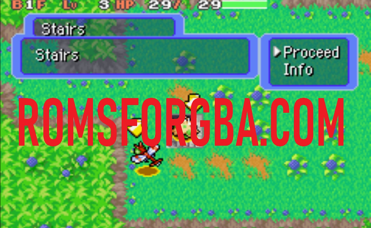Screenshot of Pokemon Mystery Dungeon Infdev GBA