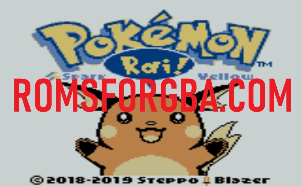 Screenshot of Pokémon Spark Yellow GBC ROM