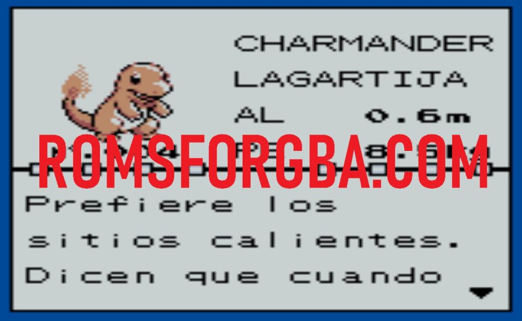 Screenshot of Pokémon Edición Azul Full Color GB ROM