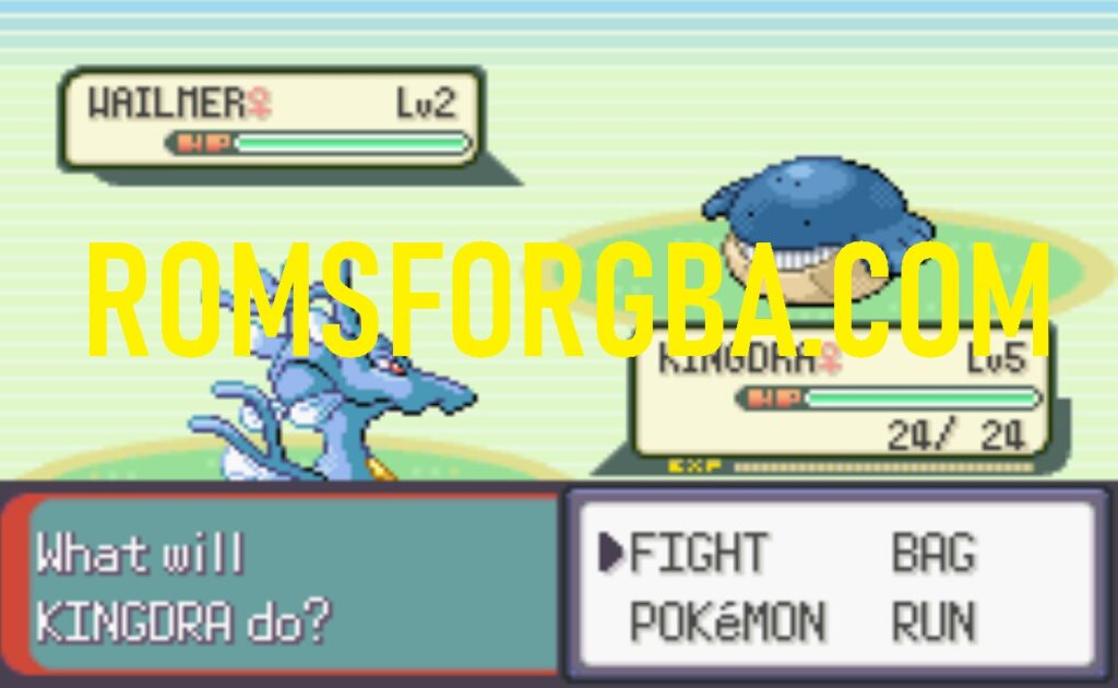 Screenshot of Pokemon Emerald Chaos Ambulation GBA