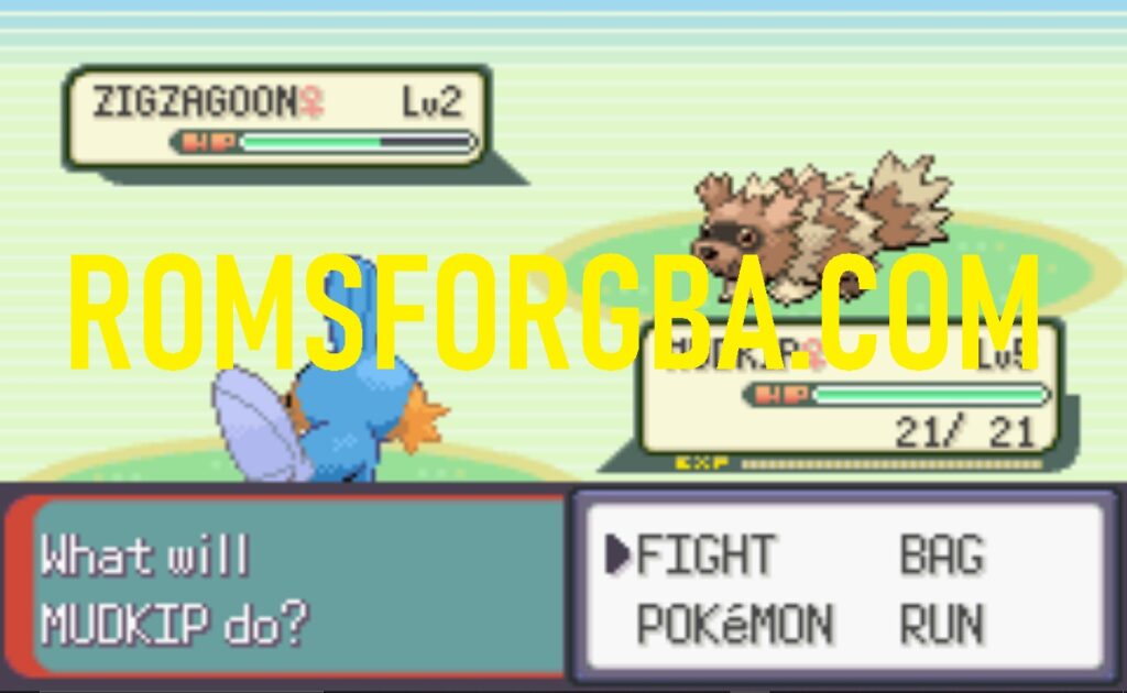 Screenshot of Pokémon Emerald Docal GBA ROM