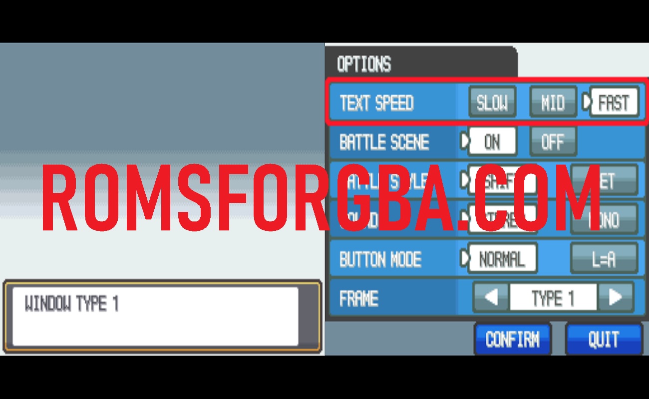 Screenshot of Pokemon Legacy Edition