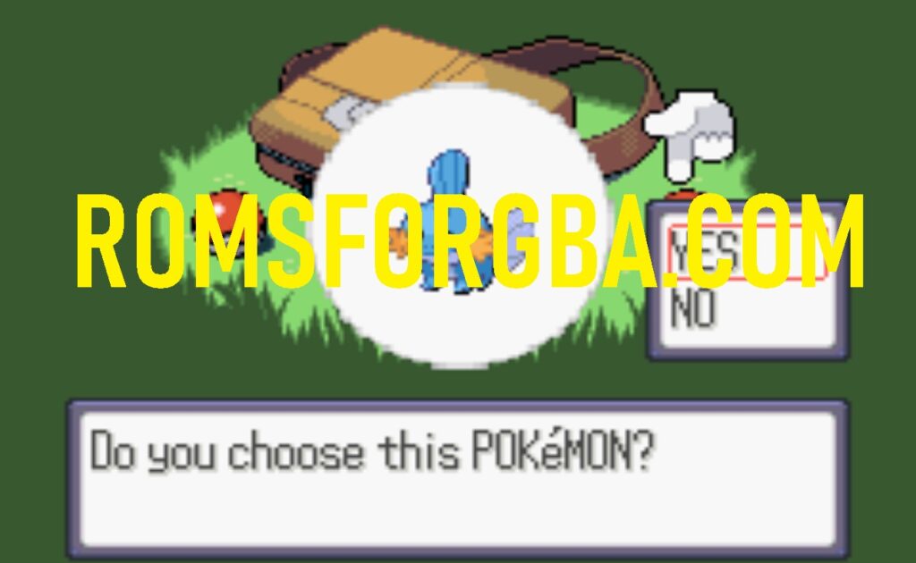 Screenshot of Pokemon Sapphire Cross Game
