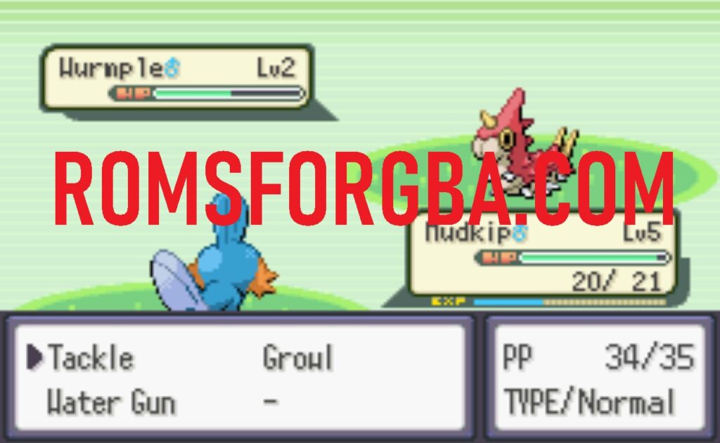 Screenshot of Pokémon Tim GBA ROM