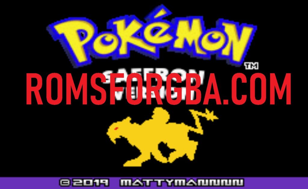 Screenshots of Pokemon Saffron Version
