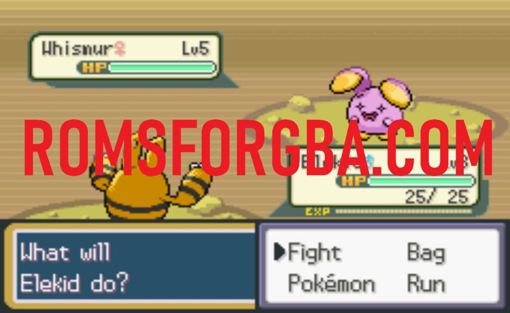 Screenshot of Pokémon Timeless Artifact GBA ROM