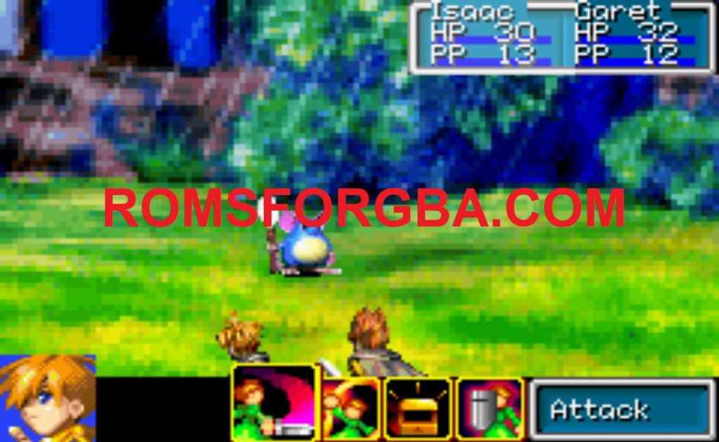 Screenshot of Golden Sun GBA Game