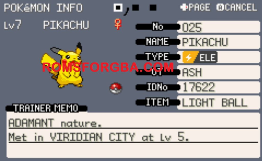 Screenshot of Pokemon Ash H2K Battle Frontier Download