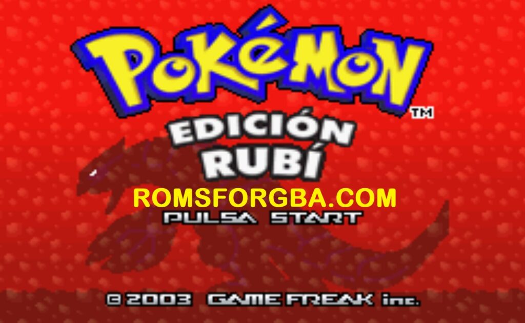 Screenshot of Pokemon Rubí Einglocke ROM