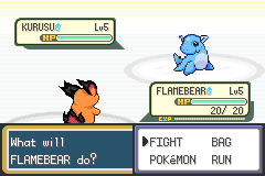 Screenshot Of Pokemon Beta Gold GBA Game