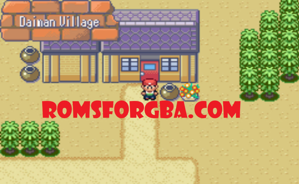 Screenshot Of Pokemon Shiron Castle GBA