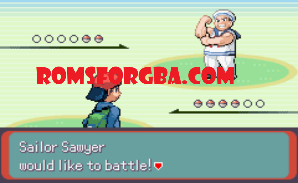 Screenshot Of Pokemon Shiron Castle GBA ROM
