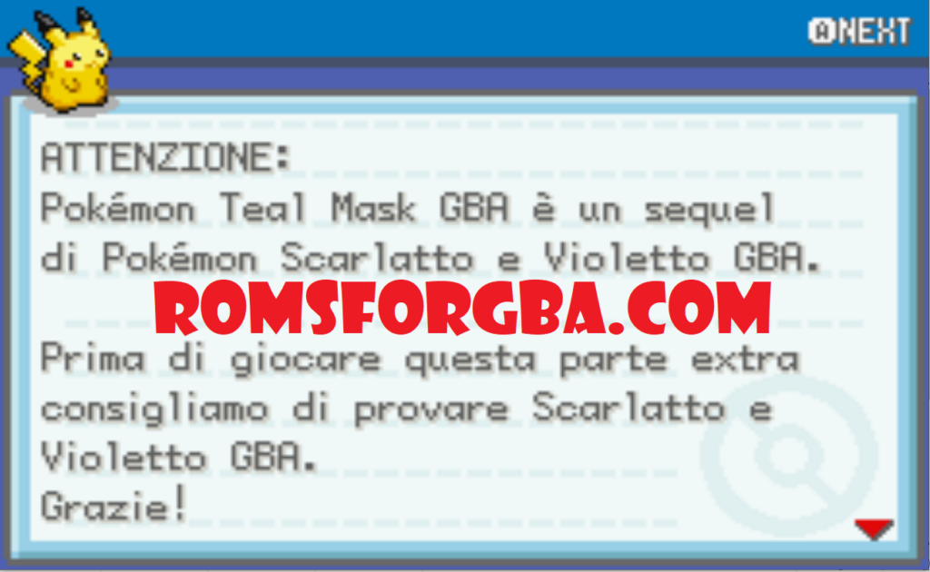 Screenshot Of Pokemon The Teal Mask GBA ROM