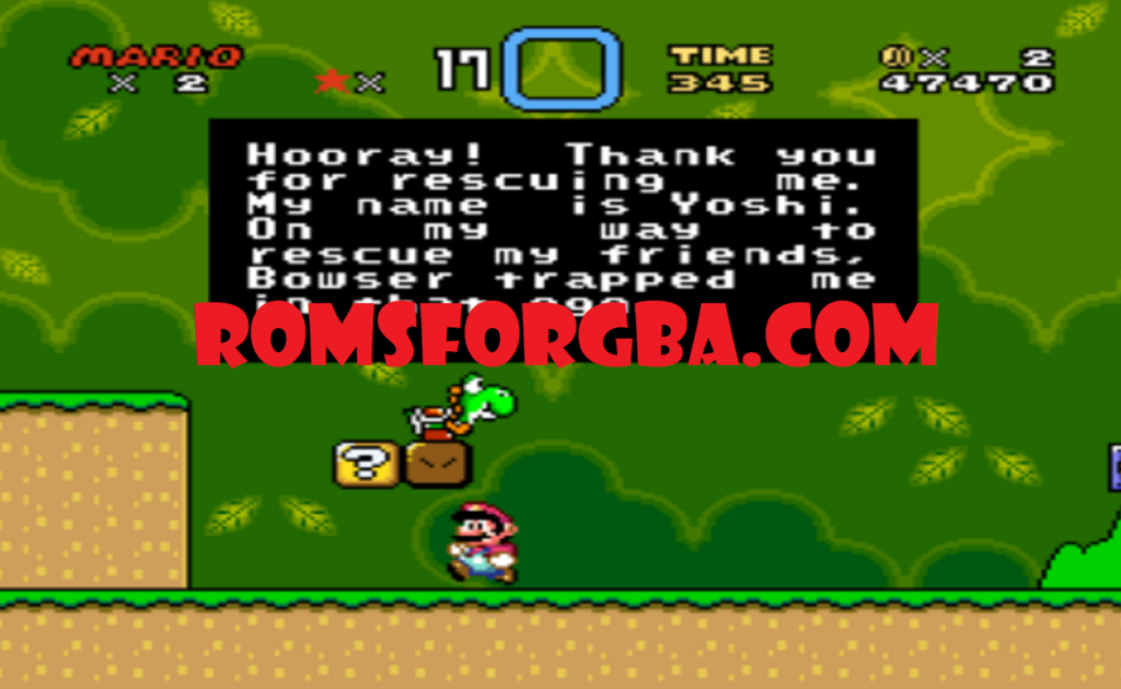 Screenshot Of Super Mario World ROM Hack