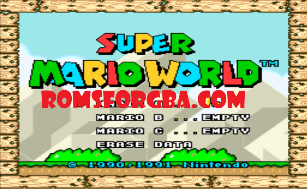 Screenshot Of Super Mario World SNES